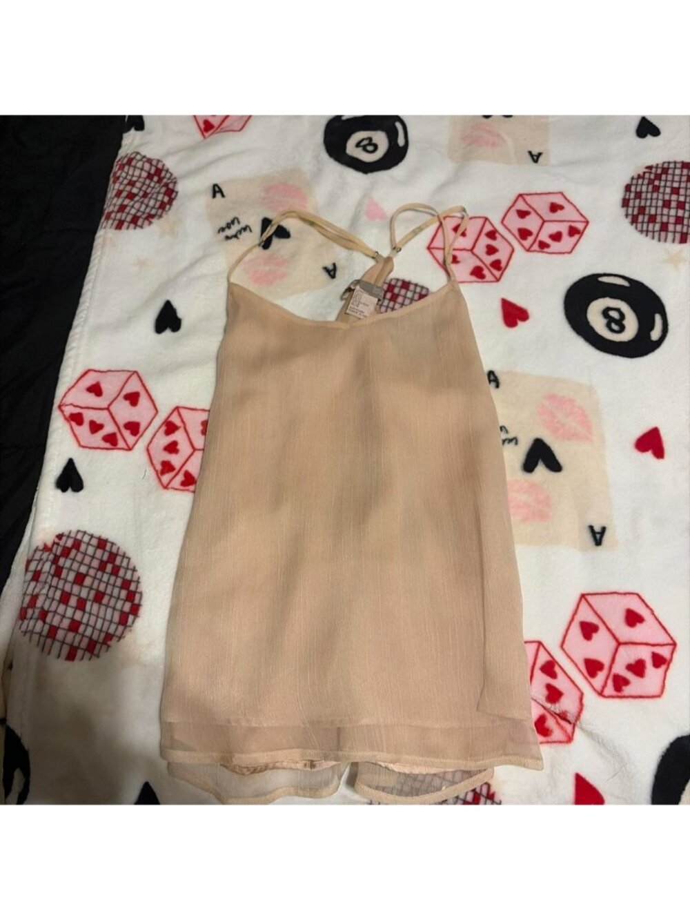 pink / tan going out top